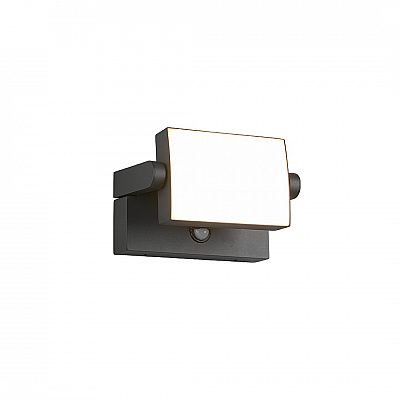Facade luminaire Trio Lighting Kansas anthracite 10W 1000lm IP54 3000K warm white
