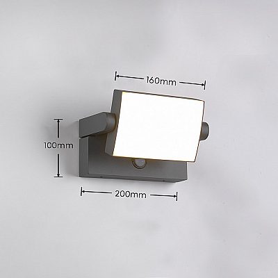 Facade luminaire Trio Lighting Kansas anthracite 10W 1000lm IP54 3000K warm white