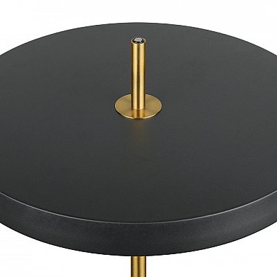Floor lamp Trio Lighting Keaton black / golden 21W 2400lm CRI80 IP20 switch dimmer 2300K, 3000K, 4000K 3CCT
