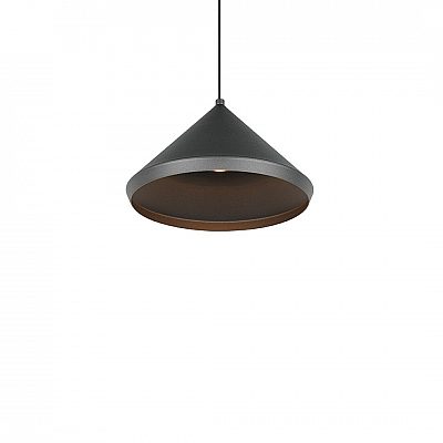 Pendant lamp Trio Lighting Laguna 1 black 5W 500lm CRI80 IP20 Dip Switch 2300K, 3000K, 4000K 3CCT