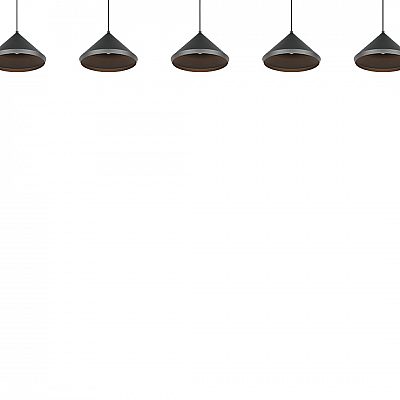 Pendant lamp Trio Lighting Laguna 5 black 25W 25000lm CRI80 IP20 Dip Switch 2300K, 3000K, 4000K 3CCT