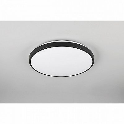 Плафон Trio Lighting Loody liikumis- ja hämaranduriga черный 22W 2500lm IP20 830