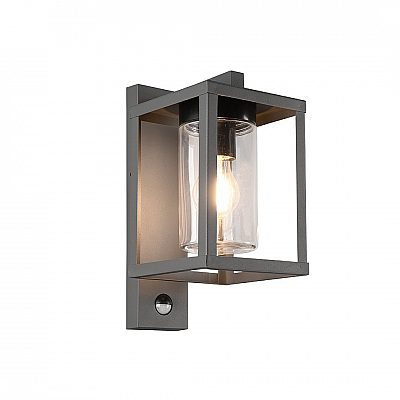 Fassaadivalgusti Trio Lighting Lunga liikumisanduriga antratsiit IP44