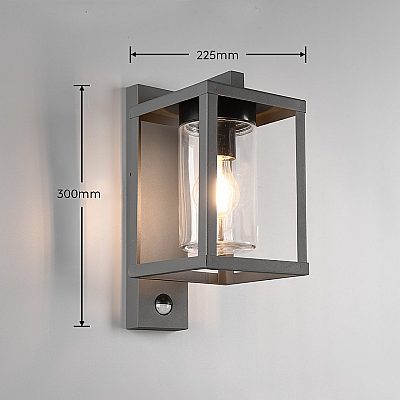 Фасадный светильник Trio Lighting Lunga антрацит IP44