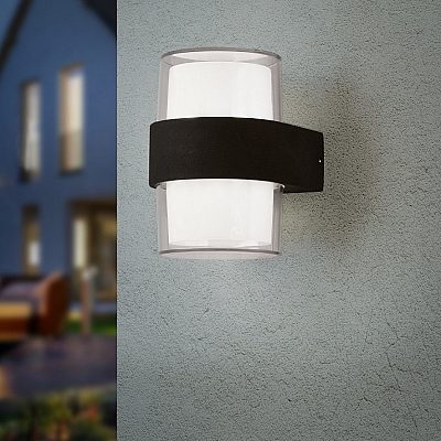Facade luminaire Trio Lighting Molina anthracite 9.2W 1100lm IP54 3000K warm white