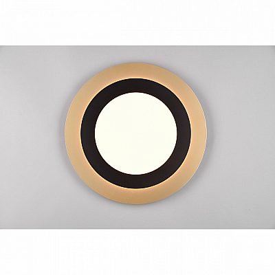 Plafondi Trio Lighting Morgan musta / kultainen 42W 5600lm IP20 DIMMABLE 2700K-6500K
