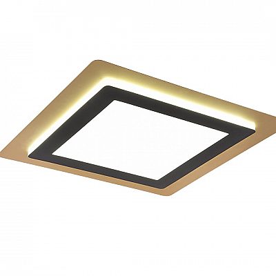Plafoon Trio Lighting Morgan must / kuldne 6000lm IP20 DIMMABLE 2700K-6500K soe + külm valge