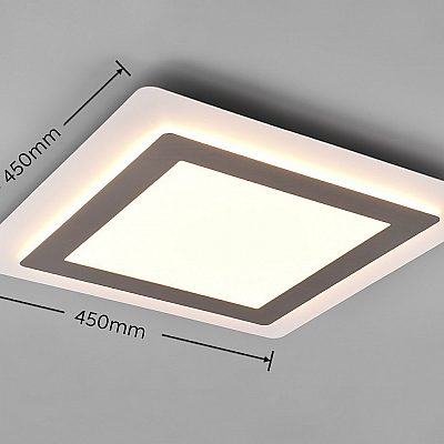 Plafondi Trio Lighting Morgan nikkeli 6000lm CRI80 IP20 DIMMABLE 2700K-6500K