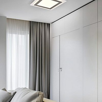 Plafondi Trio Lighting Morgan nikkeli 6000lm CRI80 IP20 DIMMABLE 2700K-6500K