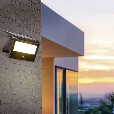 Фасадный светильник Trio Lighting Moura черный 18W 2150lm CRI80 IP54 3000K, 4000K, 6000K 3CCT