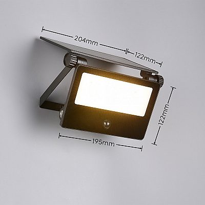 Фасадный светильник Trio Lighting Moura черный 10W 1100lm CRI80 IP54 3000K, 4000K, 6000K 3CCT