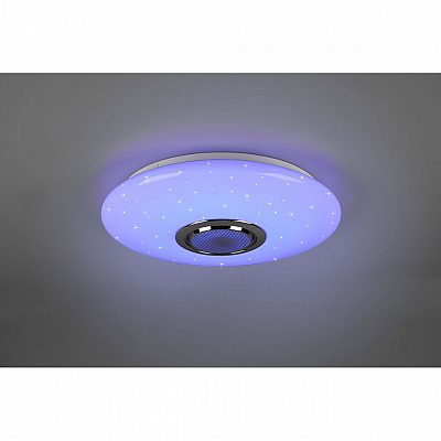 Dome light Trio Lighting Musica Bluetooth kõlariga white 15,5W 1700lm CRI80 IP20 DIMMABLE 3000K-6000K