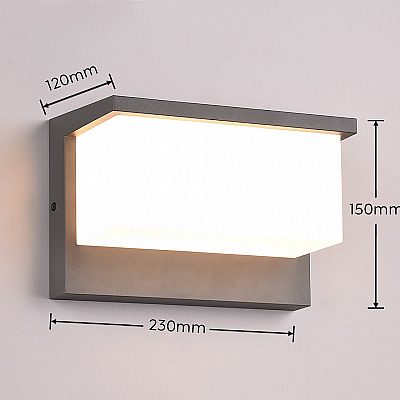 Fassaadivalgusti Trio Lighting Nestos antratsiit 13W 1300lm CRI80 IP54