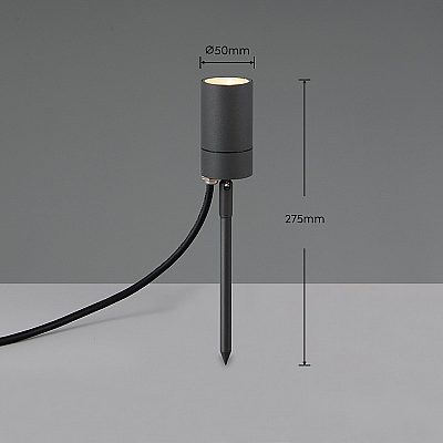 Ground light Trio Lighting Purus black 230V GU10 IP65