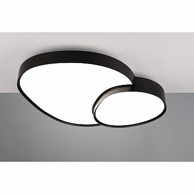 Laevalgusti Trio Lighting Rise must 45W 5300lm IP20 DIMMABLE 2700K-6500K soe + külm valge