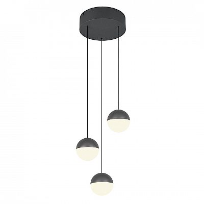 Rippvalgusti Trio Lighting Senta 3 antratsiit / valge 15W 2400lm IP20 3000K soe valge