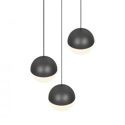 Rippvalgusti Trio Lighting Senta 3 antratsiit / valge 15W 2400lm IP20 3000K soe valge