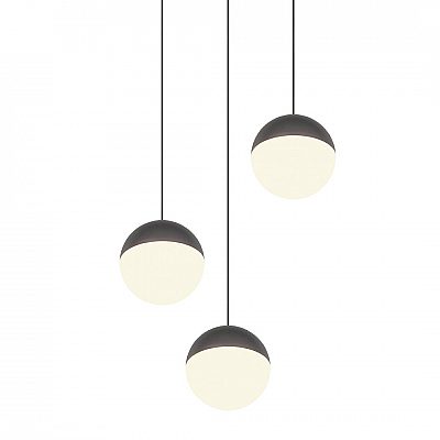 Rippvalgusti Trio Lighting Senta 3 antratsiit / valge 15W 2400lm IP20 3000K soe valge