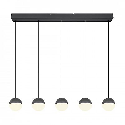 Rippvalgusti Trio Lighting Senta 5 antratsiit / valge 25W 4000lm IP20 3000K soe valge
