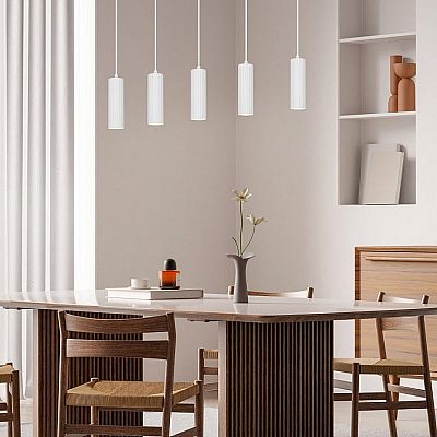 Подвесной светильник Trio Lighting Soka 5 белый 230V GU10 IP20
