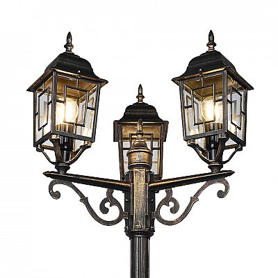 Bollard light Trio Lighting Volturno 3 antique bronze E27 IP44
