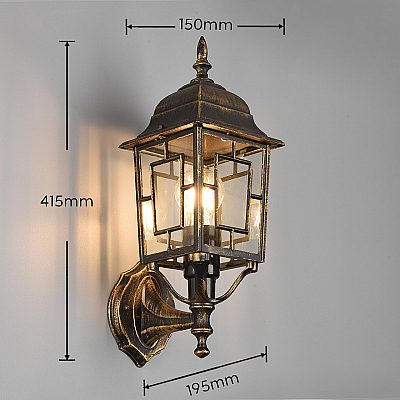 Fassaadivalgusti Trio Lighting Volturno antiikpronks E27 IP44
