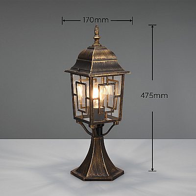 Pollarvalgusti Trio Lighting Volturno antiikpronks E27 IP44